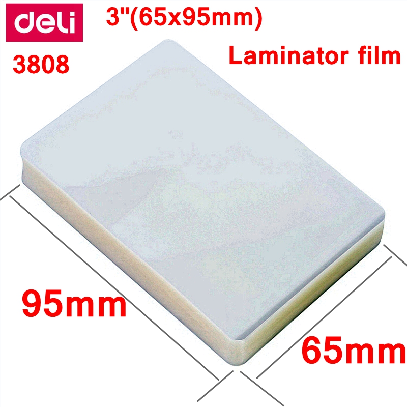 Document Laminator Pouch - Deli 3808 Thermal Laminating Film 3-Inch
