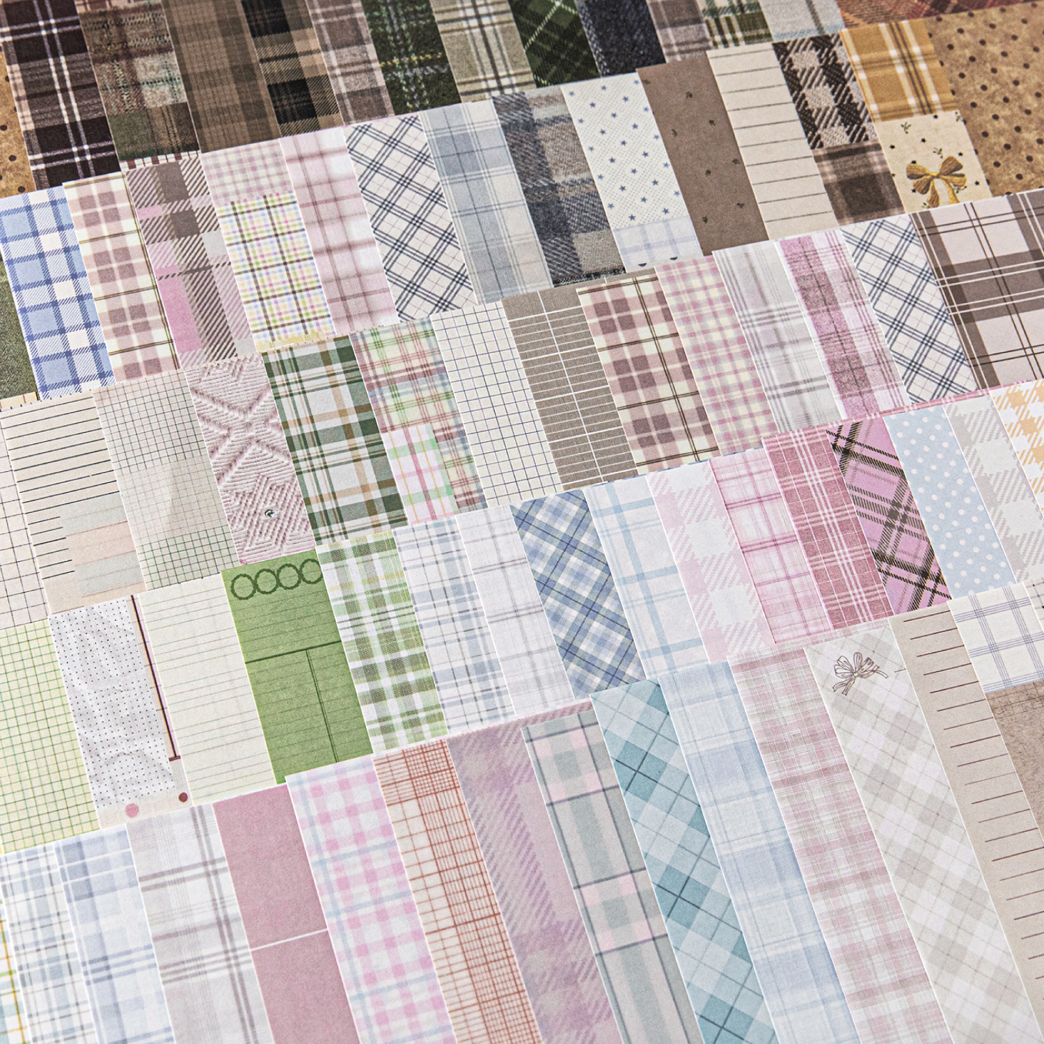 Journal GO 50pcs Kawaii Plaid  - Office Stationery Supply List avaliação e preço
