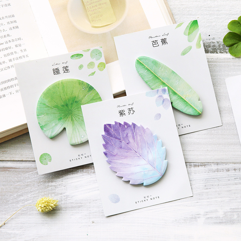 30 Pcs Leaf Sticky notes Plann - Office Stationery Supply List avaliação e preço