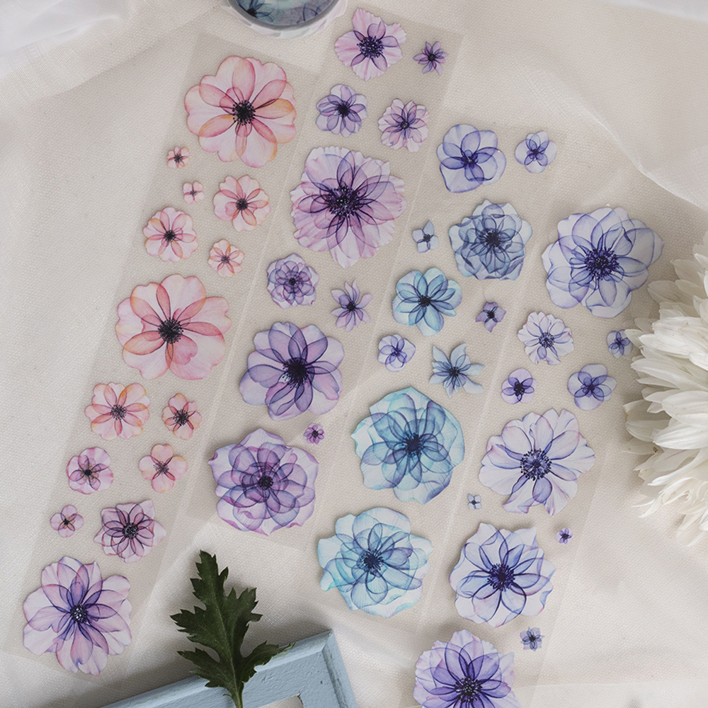 Loidesign Vintage Begonia Flor - Washi Tape Set avaliação e preço