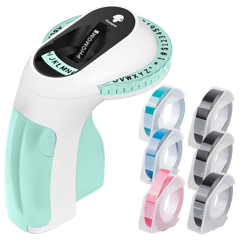 E975 Embossed Label Printer, 3 - Label Printer Tape avaliação e preço