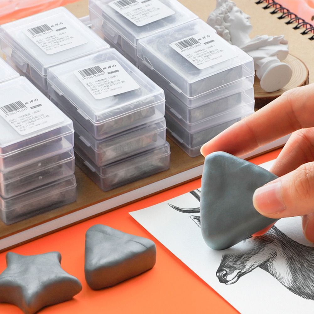 4Pcs Soft Sketching Erasers Mo - Rubber Eraser Kneaded avaliação e preço