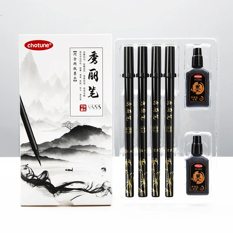 Brush Lettering Pens Set Black - Fountain Pen Ink avaliação e preço