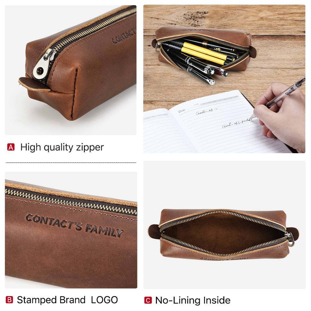 Retro Leather Pencil Case High - Stationery Supplies Business avaliação e preço