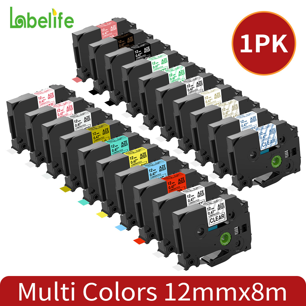 Laminated Label Tape 12mm Comp - Label Printer Tape avaliação e preço