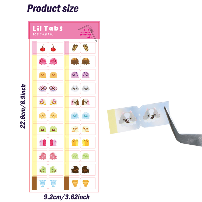 22/44pcs Cute ice cream Themed - Memo Pad Sticky avaliação e preço