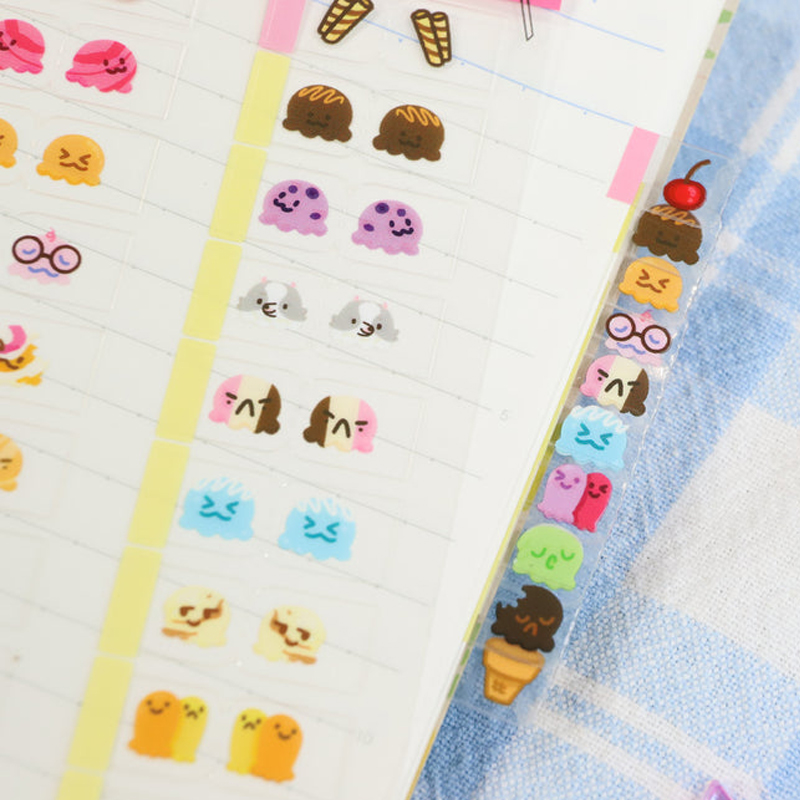 22/44pcs Cute ice cream Themed - Memo Pad Sticky avaliação e preço