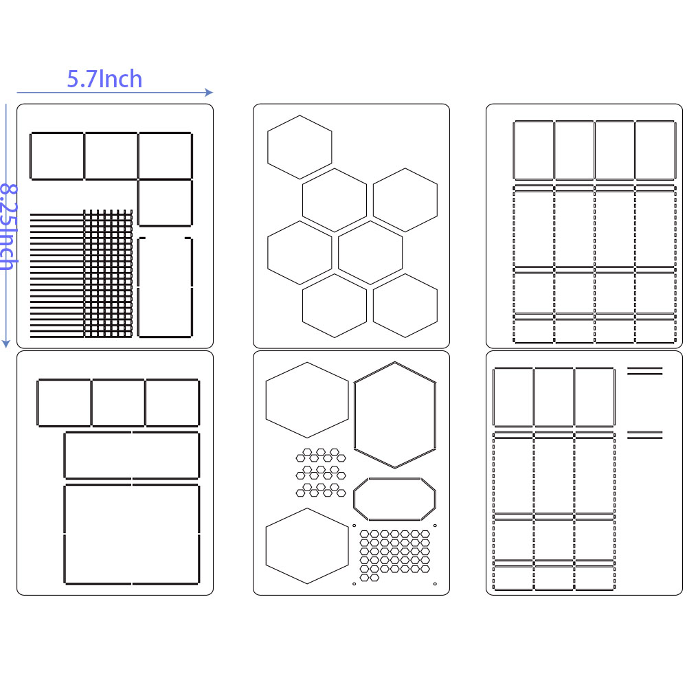 6Pack Reusable Plastic Weekly  - Notebook Dotted A5 avaliação e preço