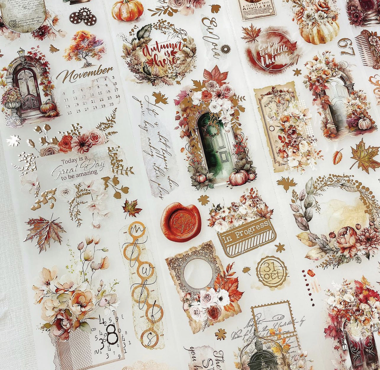 JP Vintage Falling For Fall Wa - Washi Tape Set avaliação e preço