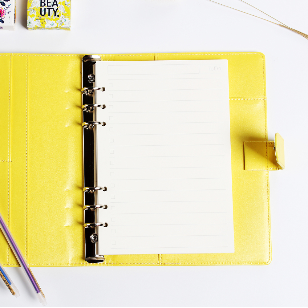 Diary 2025 Classic 6 Holes Bin - Notebook Dotted A5 avaliação e preço