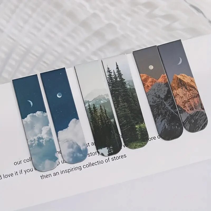 2Pcs/Set Landscape Themed Magn - Paperclip Magnetic Set avaliação e preço