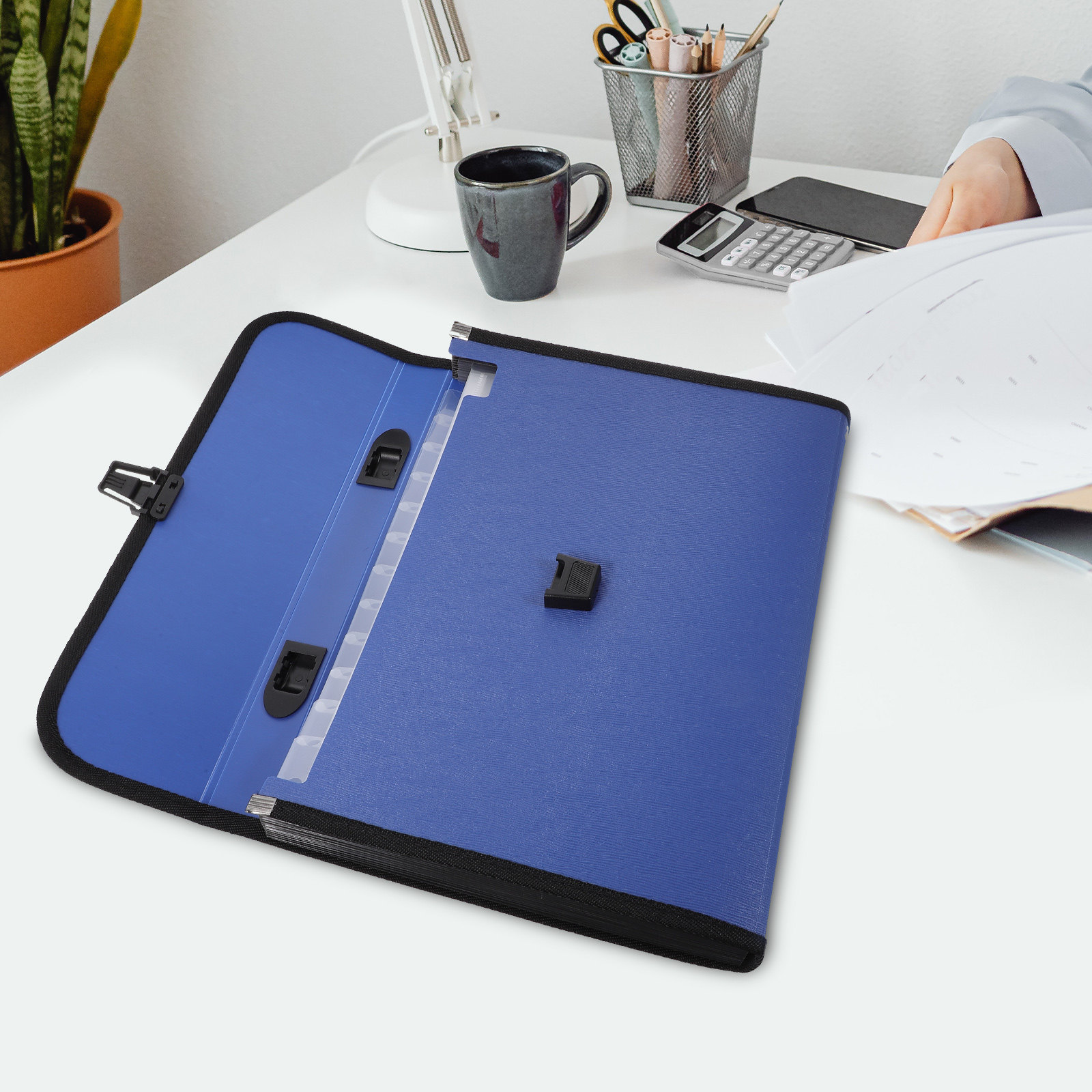 Waterproof Plastic Expanding F - Portfolio Folder Zip avaliação e preço