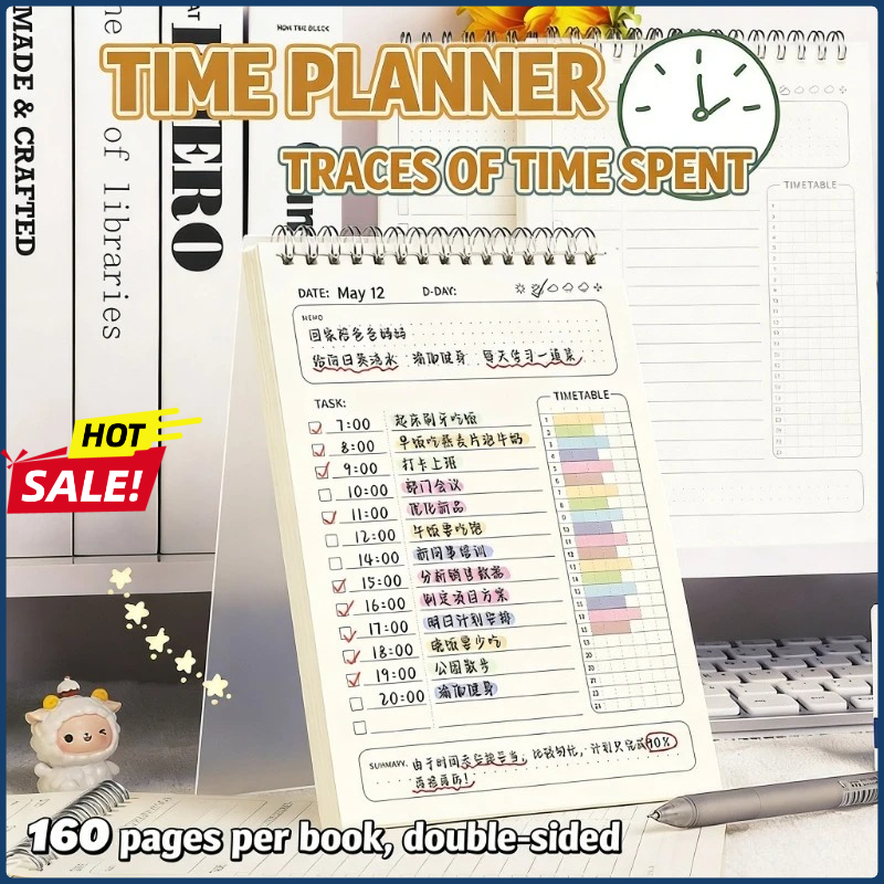 2PCS Planner Agenda Spiral A5  - Office Stationery Supply List avaliação e preço