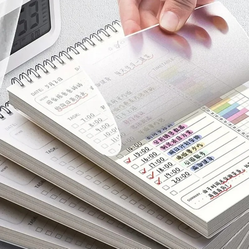 2PCS Planner Agenda Spiral A5  - Office Stationery Supply List avaliação e preço