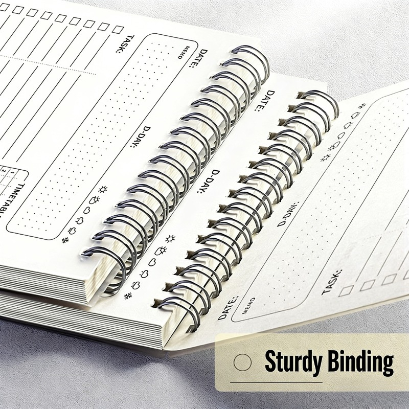 2PCS Planner Agenda Spiral A5  - Office Stationery Supply List avaliação e preço