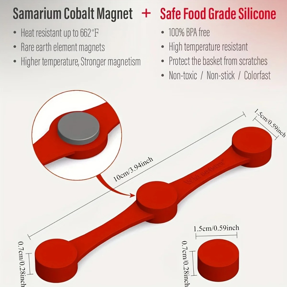Air Fryer Magnet Silicone Buck - Paperclip Magnetic Set avaliação e preço