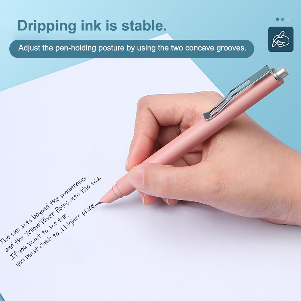 0.5mm Press Fountain Pen Retra - Fountain Pen Ink avaliação e preço