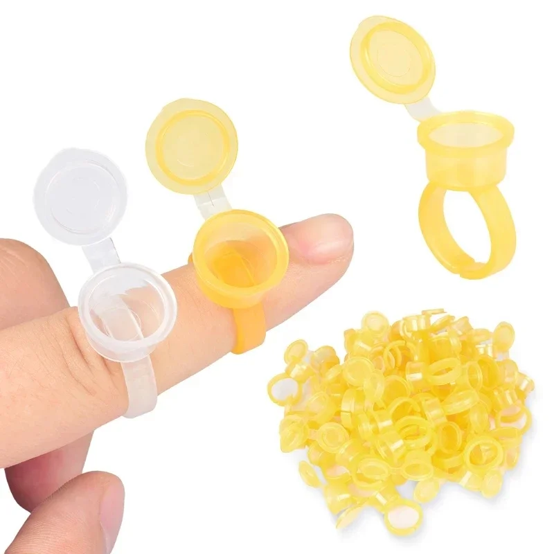 50PCS Tattoo Pigment Ink Ring  - Calligraphy Ink Bottle avaliação e preço