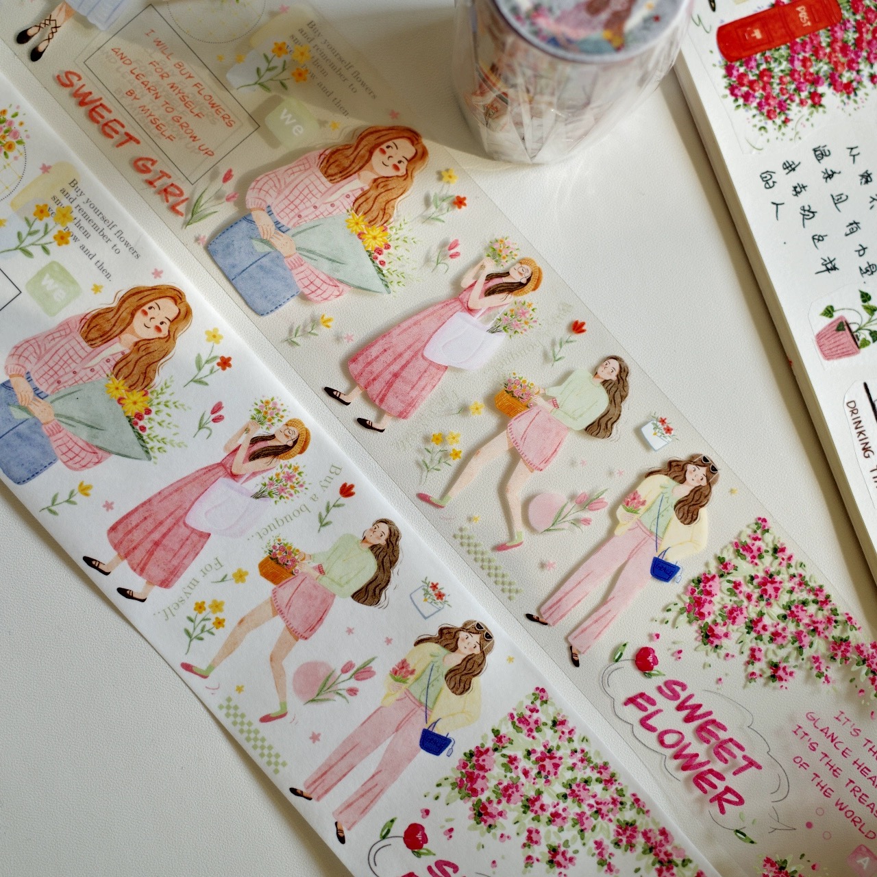 YiEr Studio Vintage Pink Dairy - Washi Tape Set avaliação e preço