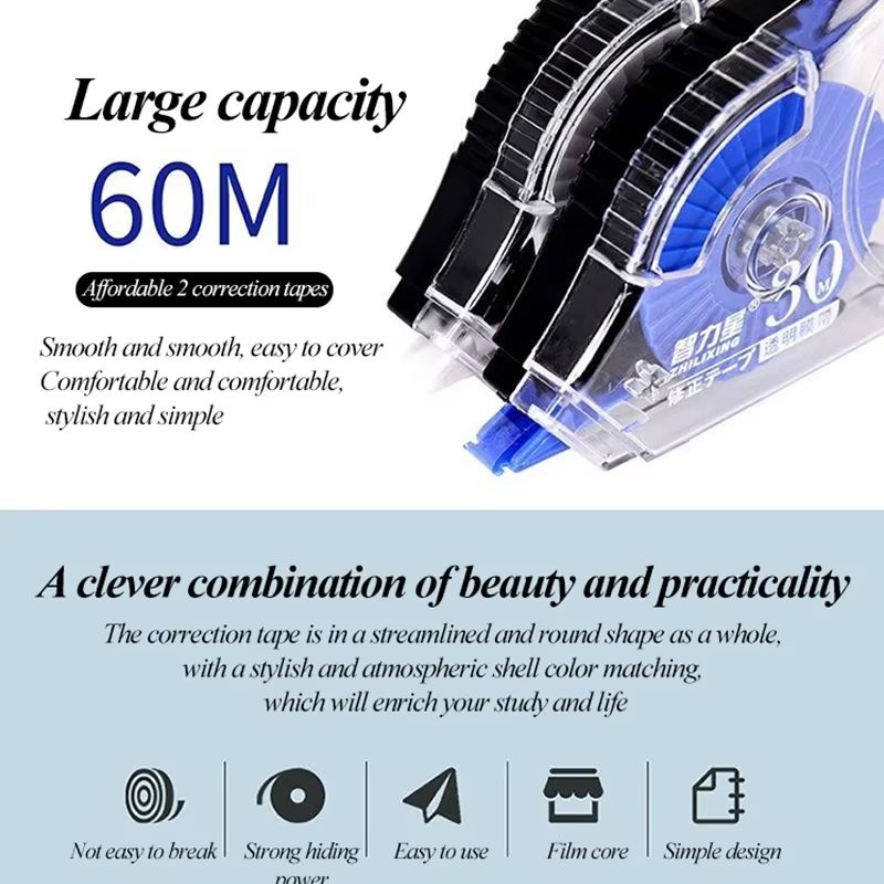 6pcs/Set School Correction Tap - Correction Tape Roller avaliação e preço