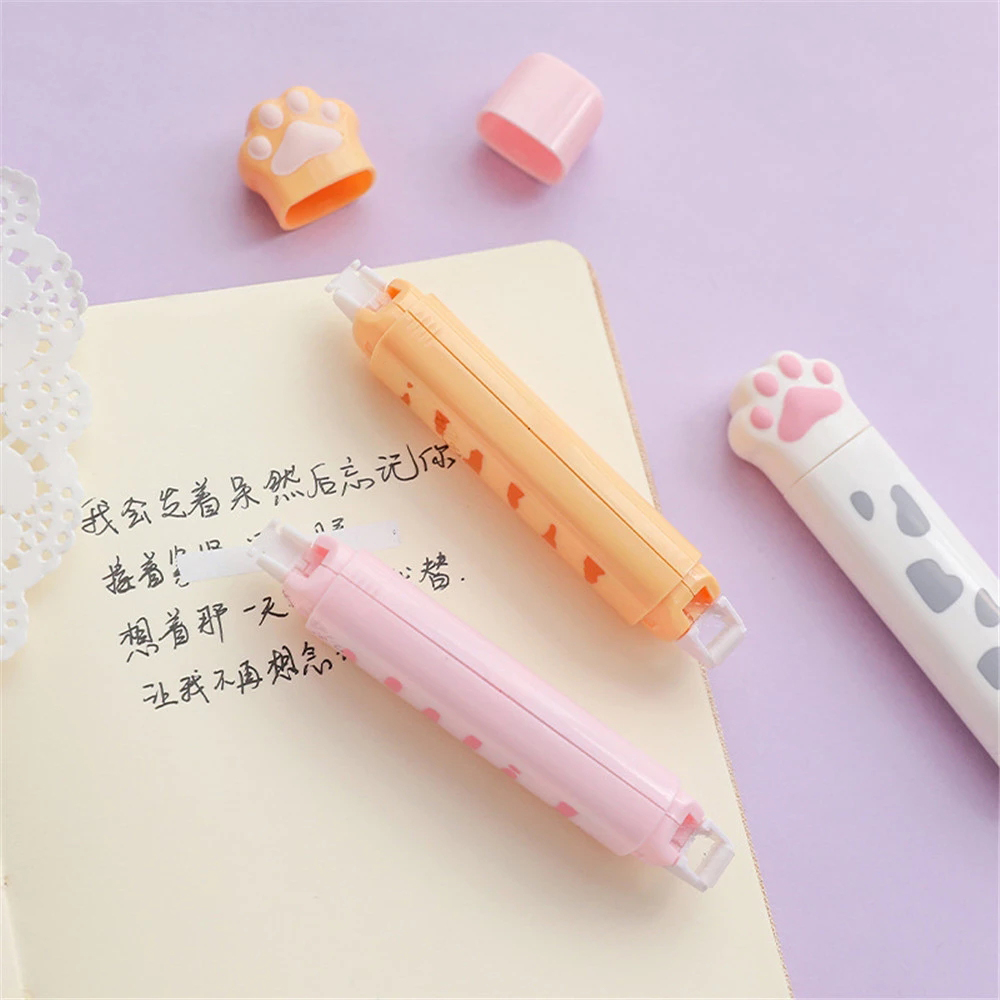 Cute Cat Paw Roller Glue Corre - Correction Tape Roller avaliação e preço