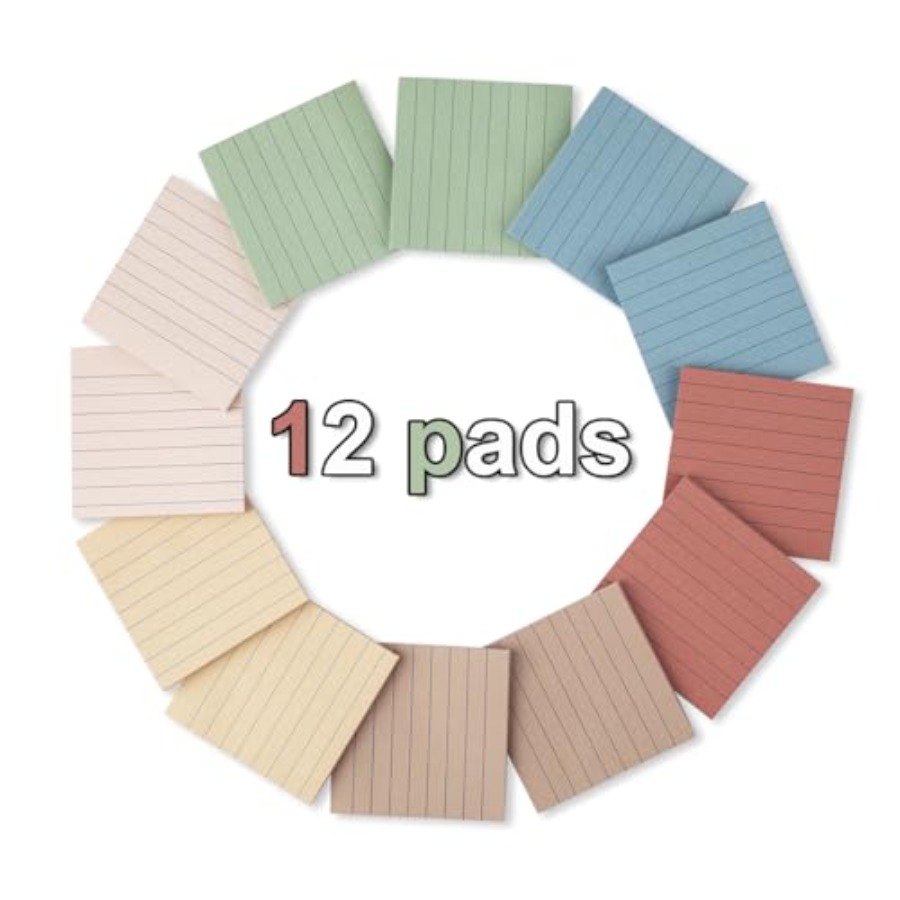 Pack Lined Sticky Notes 3x3 in - Memo Pad Sticky avaliação e preço
