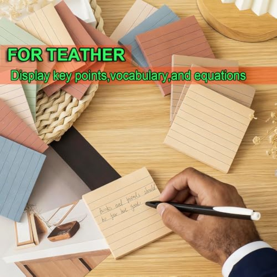 Pack Lined Sticky Notes 3x3 in - Memo Pad Sticky avaliação e preço