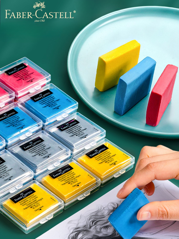4PC Faber-Castell kneaded Eras - Rubber Eraser Kneaded avaliação e preço