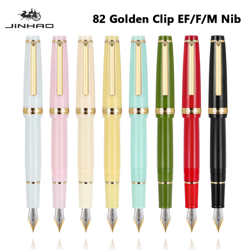Jinhao 82 Fountain Pen Golden  - Stationery Supplies Business avaliação e preço