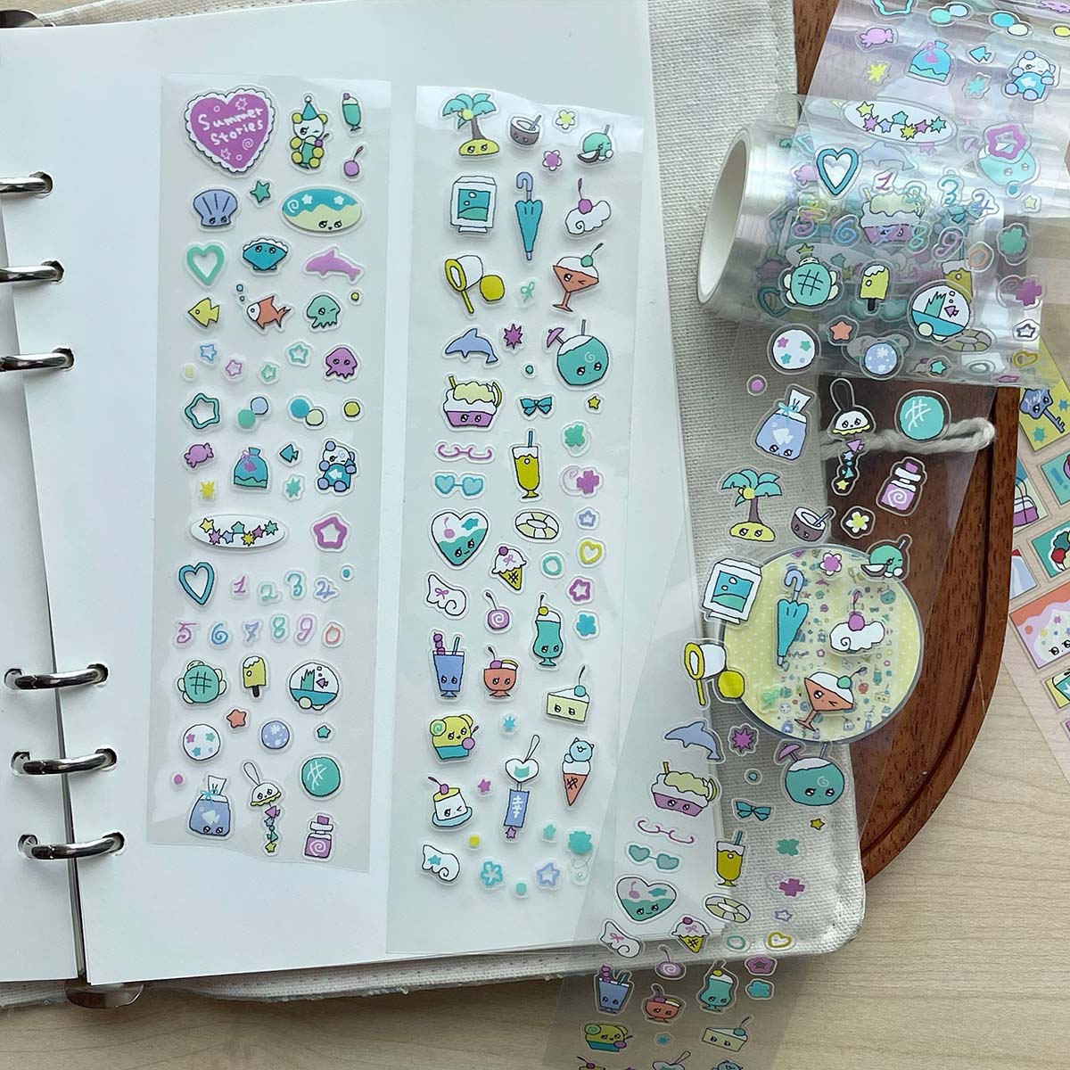 WAKAWAKA Doodle Character Stic - Washi Tape Set avaliação e preço