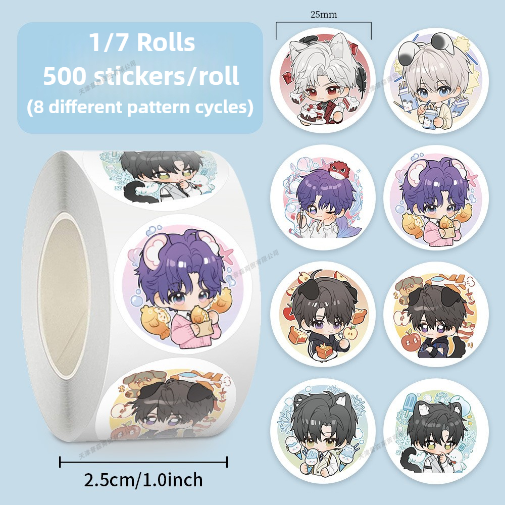 500Pcs Roll Kawaii Cartoon Sti - Memo Pad Sticky avaliação e preço