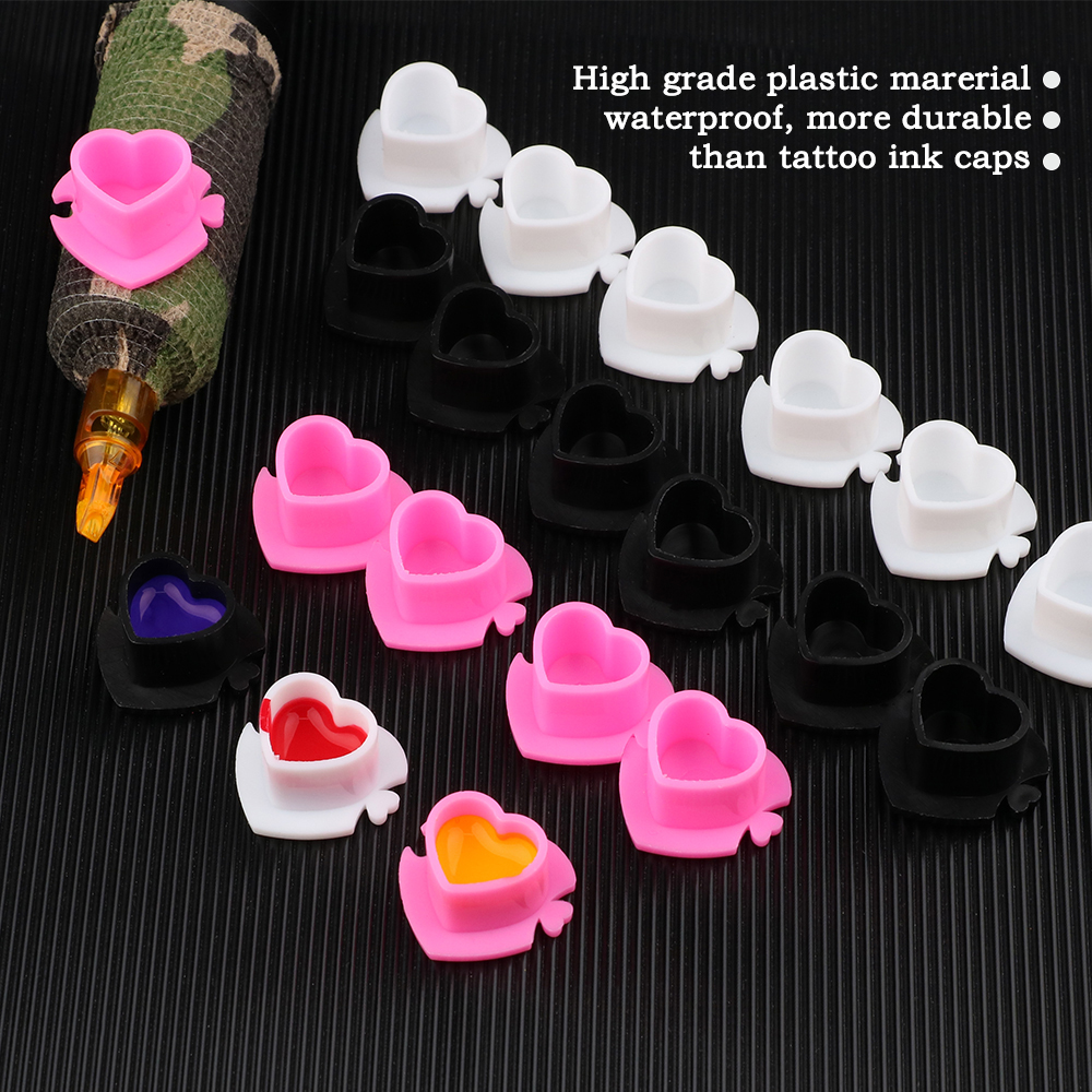 50pcs Tattoo Ink Cups Disposab - Calligraphy Ink Bottle avaliação e preço