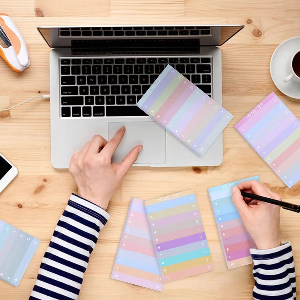 50 Pages Colorful Gradient Sti - Office Stationery Supply List avaliação e preço