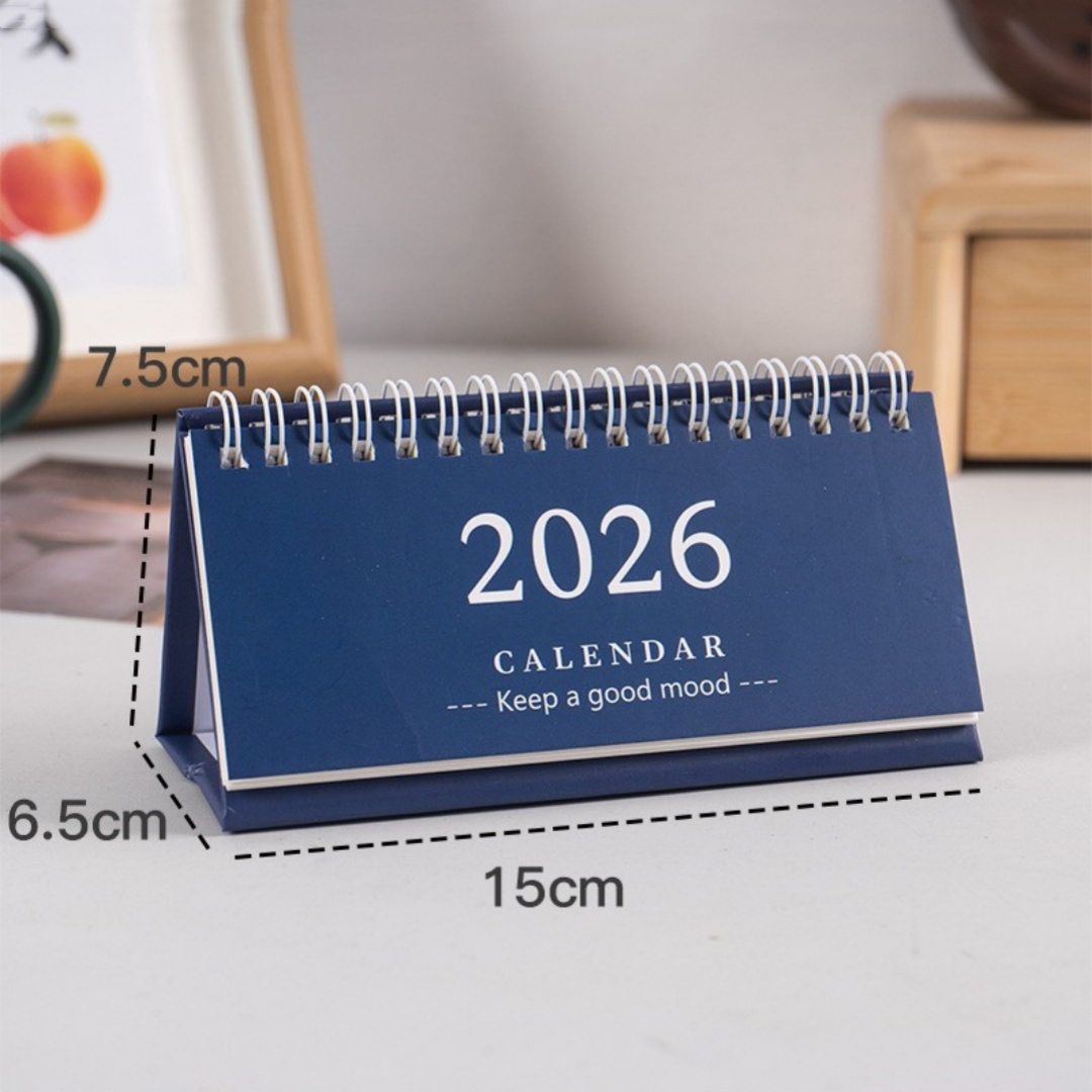 Simple Desk Calendar 2025-2026 - Office Stationery Supply List avaliação e preço