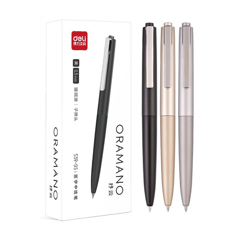 Deli 3pcs 0.5mm/0.7mm Black In - Stationery Supplies Business avaliação e preço