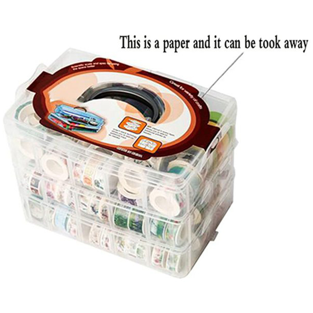 Clear 3 Layers 30 Grids Washi  - Washi Tape Set avaliação e preço