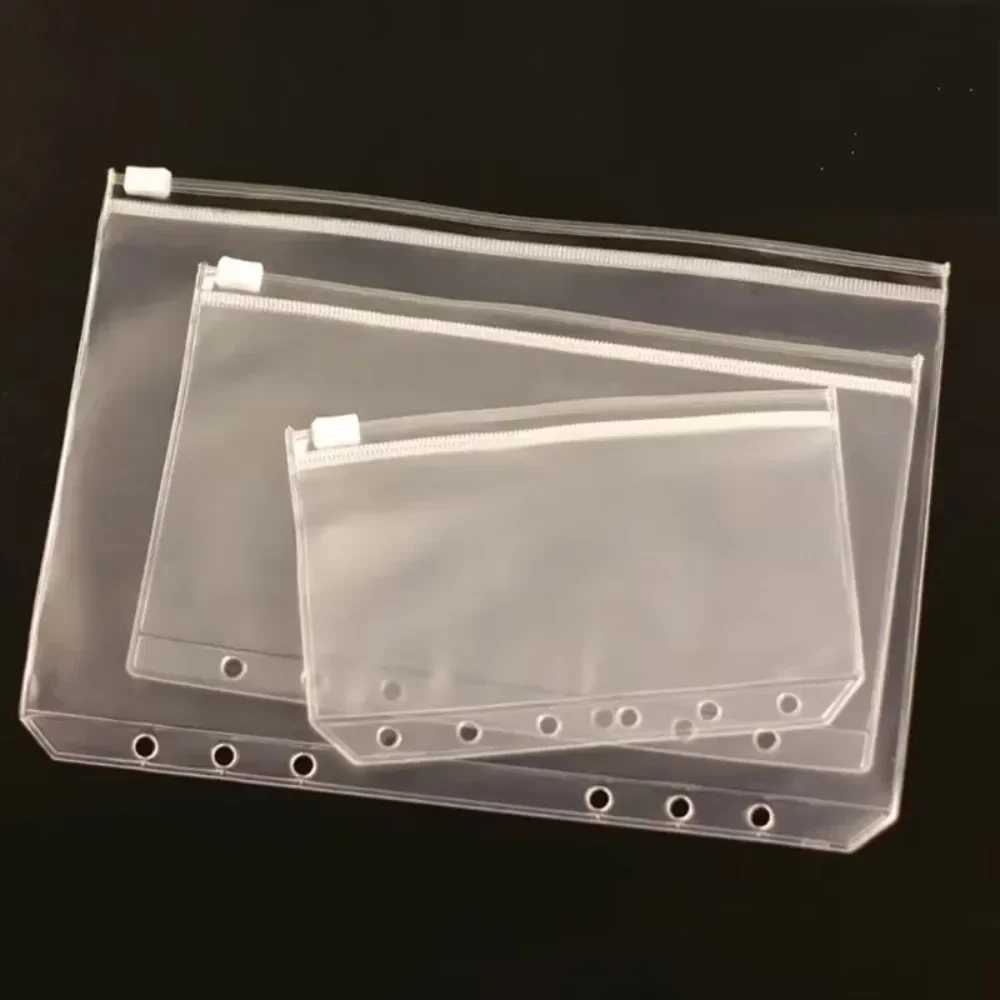 10Pcs  A5 A6 A7 Binder Pocket  - Portfolio Folder Zip avaliação e preço