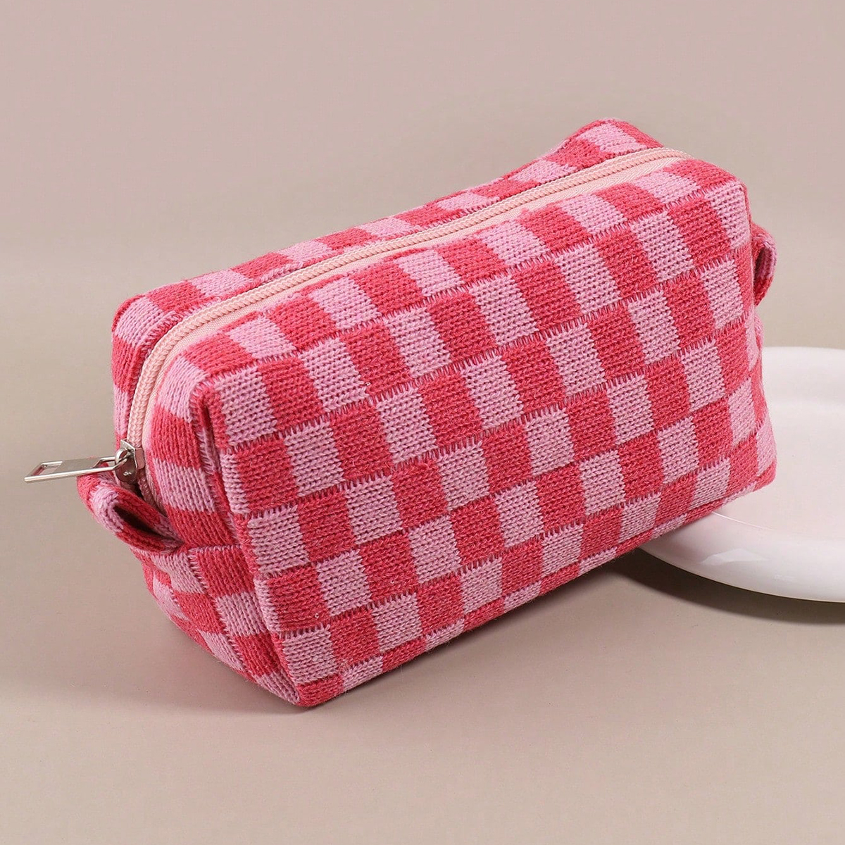 1PC Pink Checkered Single-Laye - Stationery Office And School Supply Stores avaliação e preço