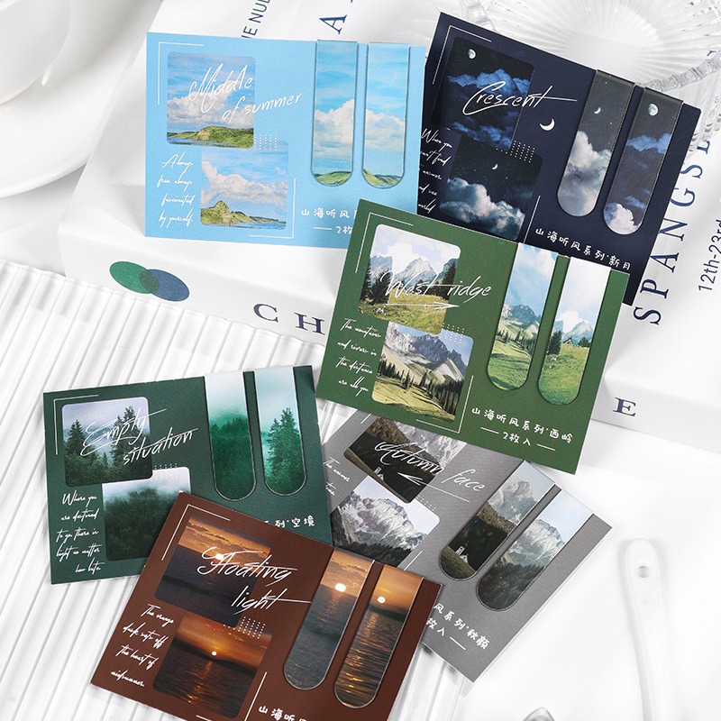 6pcs Magnetic Bookmarks Set Fa - Paperclip Magnetic Set avaliação e preço