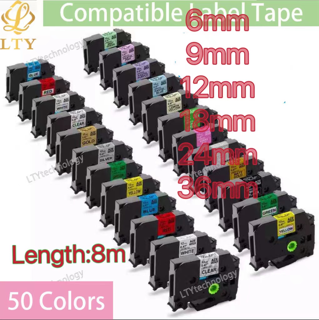 label tape Compatible for Brot - Label Printer Tape avaliação e preço