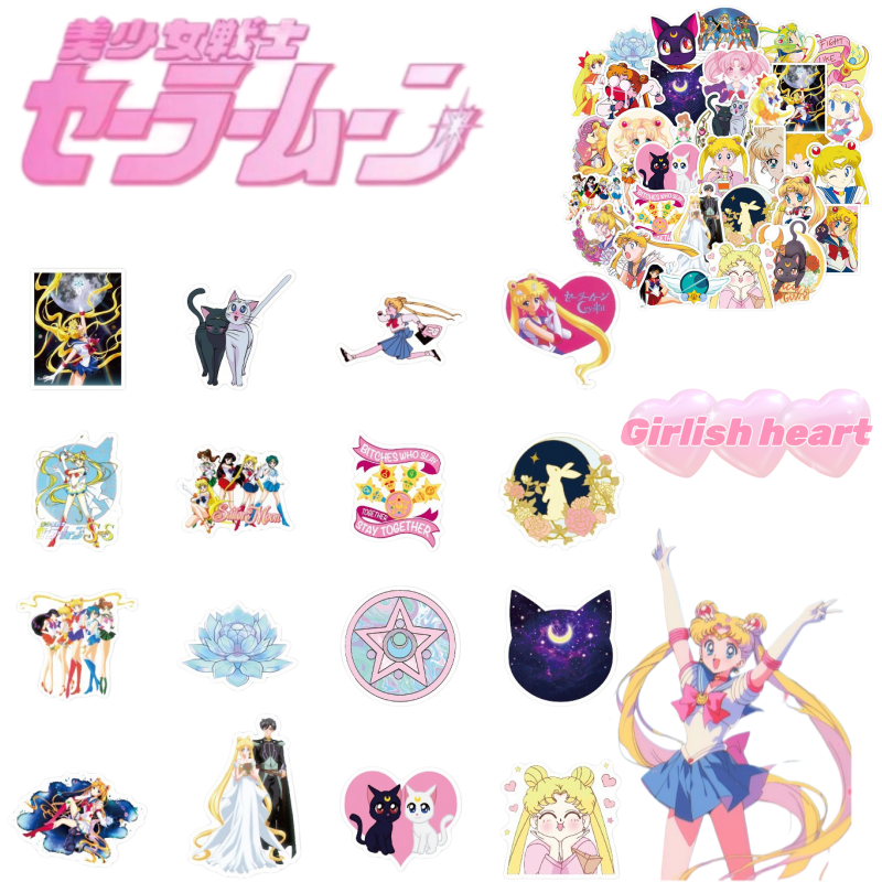 Sailor Moon stickers cartoon c - Memo Pad Sticky avaliação e preço