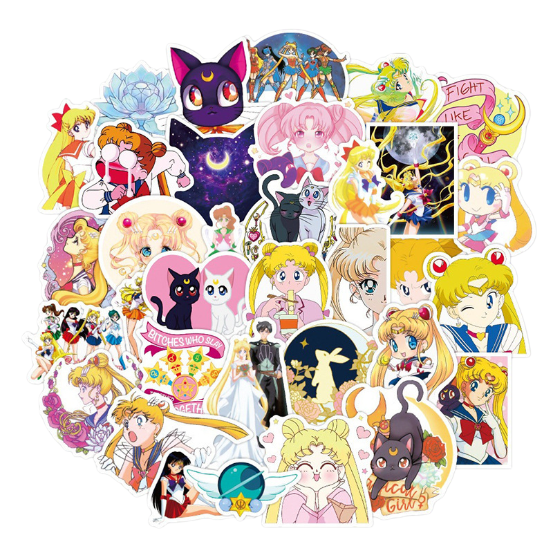 Sailor Moon stickers cartoon c - Memo Pad Sticky avaliação e preço