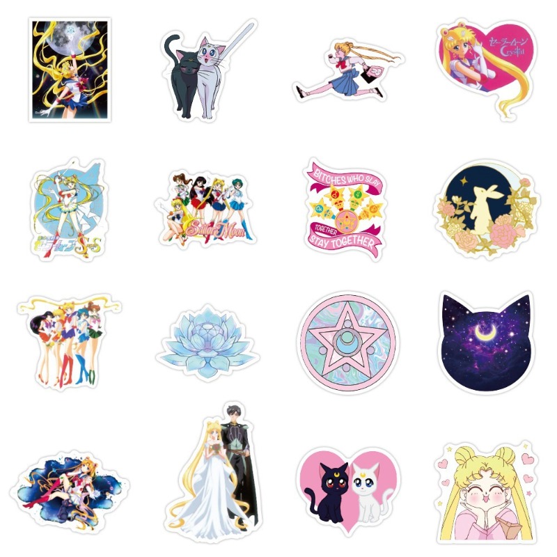 Sailor Moon stickers cartoon c - Memo Pad Sticky avaliação e preço