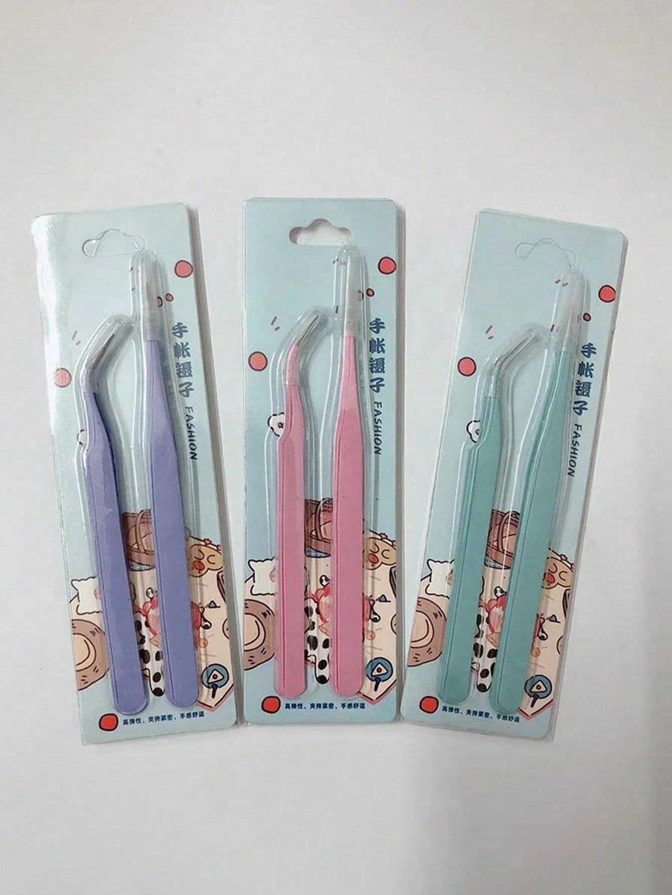 2pcs Stainless Steel Tweezers  - Washi Tape Set avaliação e preço
