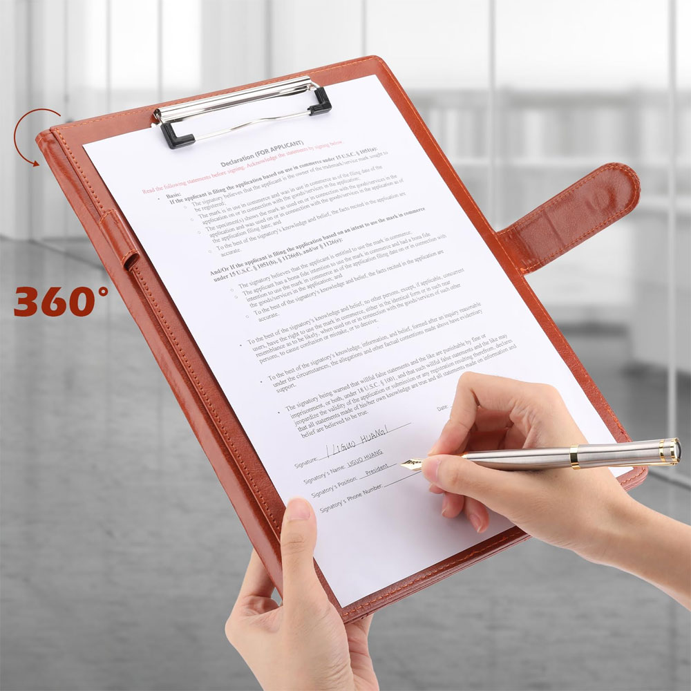 Multifunctional leather folder - Portfolio Folder Zip avaliação e preço