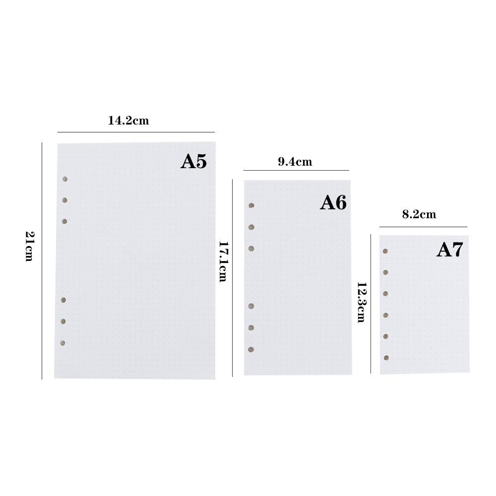 45 Sheets A5 A6 A7 Refill Spir - Notebook Dotted A5 avaliação e preço