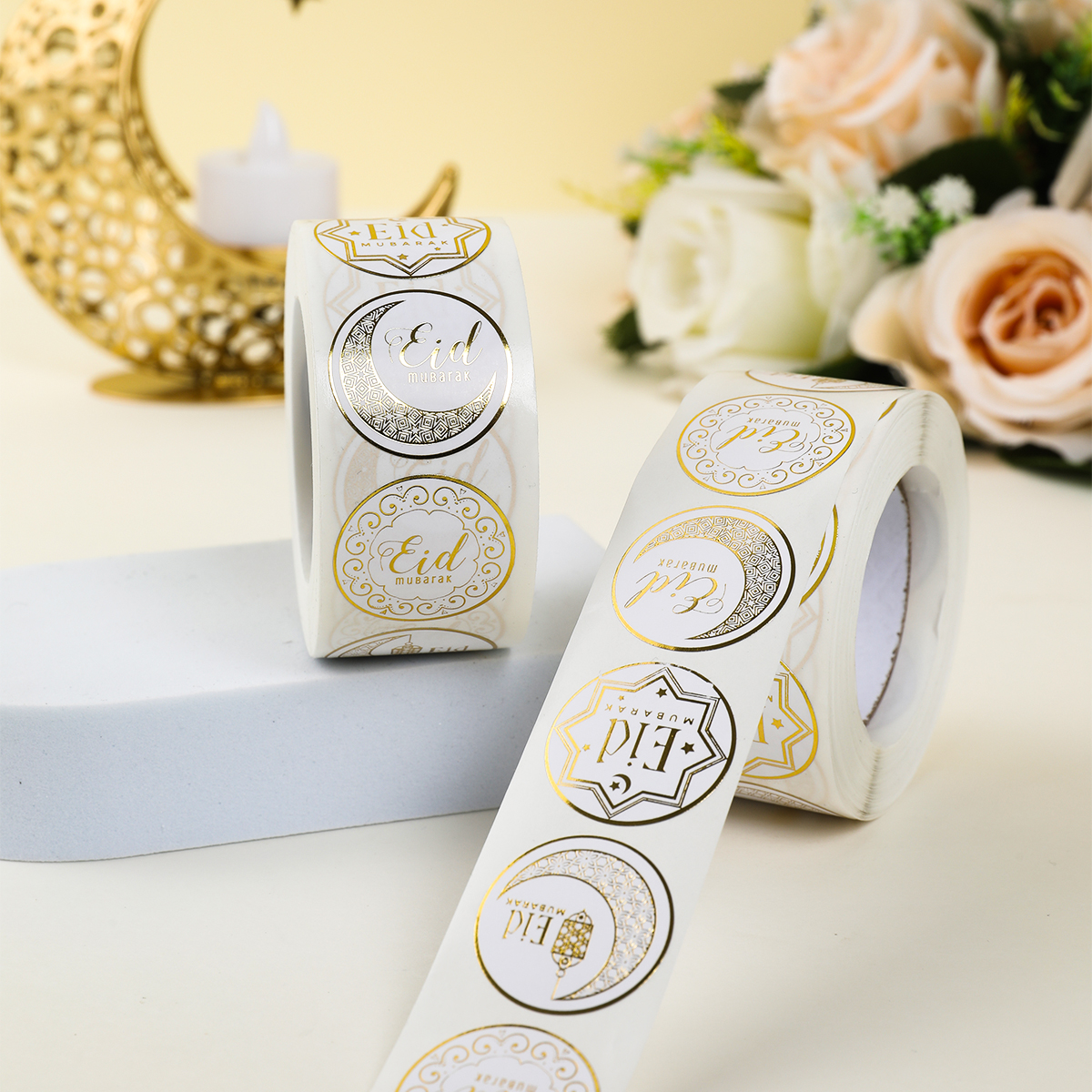 EID Mubarak Roll Stickers Rama - Sticker Label Roll avaliação e preço