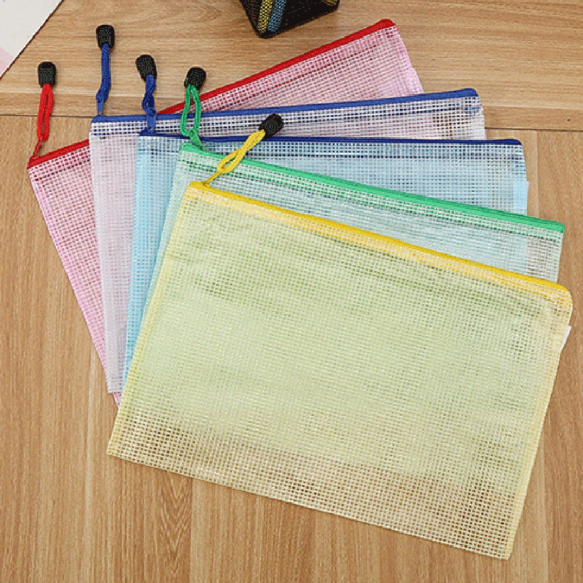5-100PCS Stationery Storage Fo - Portfolio Folder Zip avaliação e preço