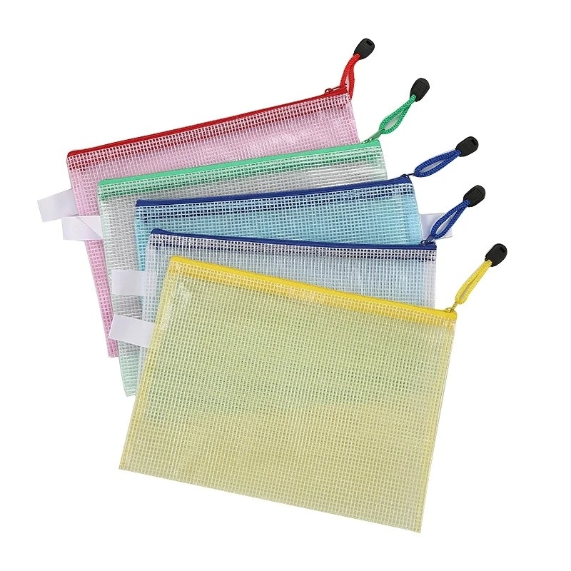5-100PCS Stationery Storage Fo - Portfolio Folder Zip avaliação e preço
