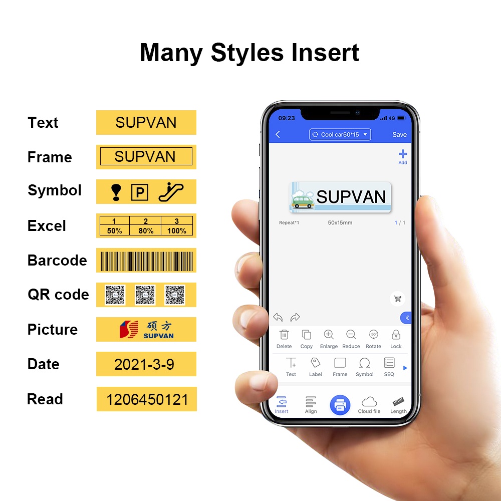 Supvan Hot Label Printer Paper - Label Printer Tape avaliação e preço